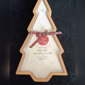 Kirkton House Large Balsam Birch Wooden Christmas Tree Scented Candle 32.1 oz